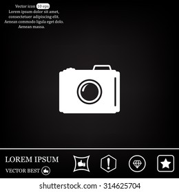 photo camera icon. Vector Eps 10
