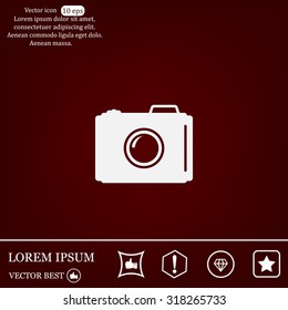 photo camera icon. Vector Eps 10