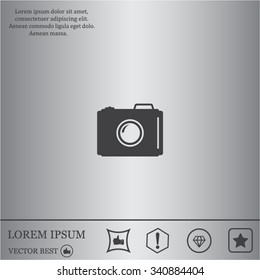 photo camera icon. Vector Eps 10