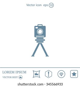 Photo camera icon. Vector Eps 10