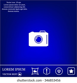 photo camera icon. Vector Eps 10