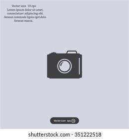 photo camera icon. Vector Eps 10