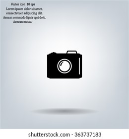 photo camera icon. Vector Eps 10