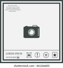 photo camera icon. Vector Eps 10