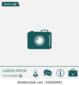 photo camera icon. Vector Eps 10