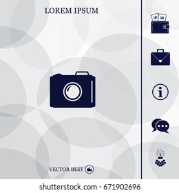 photo camera icon. Vector Eps 10