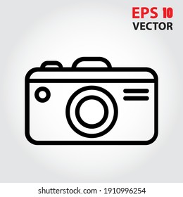 Photo Camera icon vector. Eps10 vector illustration.