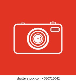 The Photo camera icon. Vector. Flat. Graphic design element