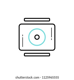 Photo Camera Icon. Vector illustration. Silhouette vector Illustration