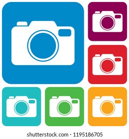 Photo camera icon. Vector illustration