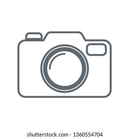 Photo camera icon. Vector illustration