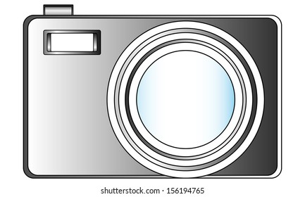 Photo camera icon. Vector illustration.