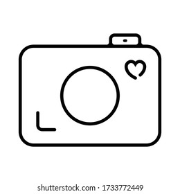 Photo camera icon vector illustration