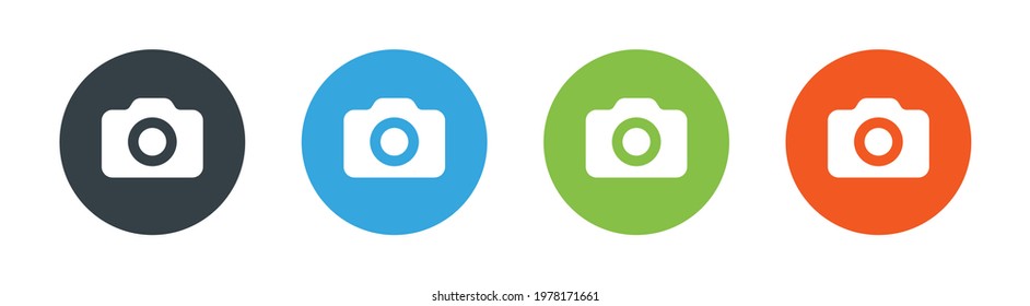 Photo camera icon. Vector illustration