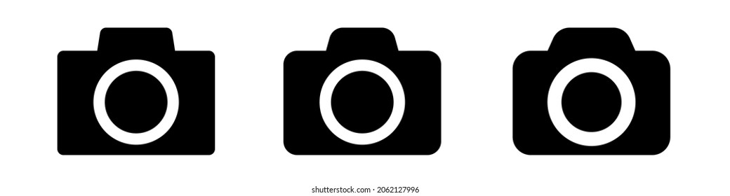 Photo camera icon, vector illustration.