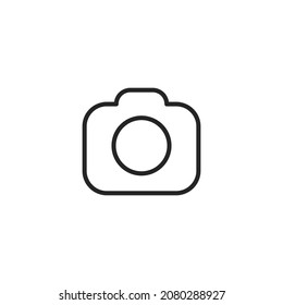 photo camera icon. Vector illustration for graphic design, Web, UI, app.