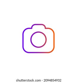 Fotokamera-Symbol. Vektorgrafik für Grafikdesign, Web, UI, App.