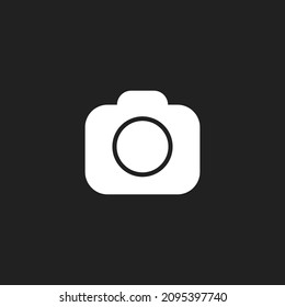 icono de la cámara fotográfica. Ilustración vectorial para diseño gráfico, Web, UI, aplicación.