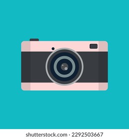 Photo camera icon vector illustration flat style