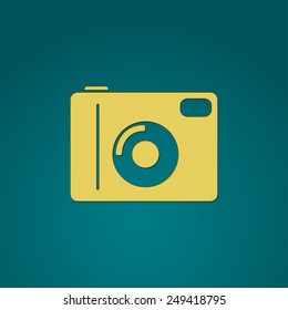 Photo camera icon. Vector illustration.