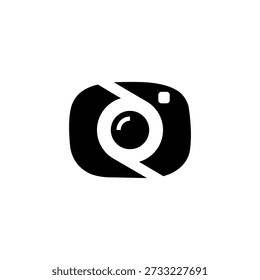 Photo camera icon. Vector illustration. Photo Studio Logo design.