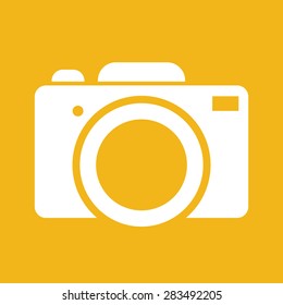 photo camera icon - vector illustration