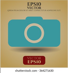 Photo camera icon vector illustration