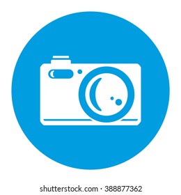 Photo camera icon, vector illustration.