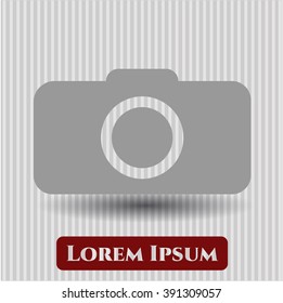 Photo camera icon vector illustration
