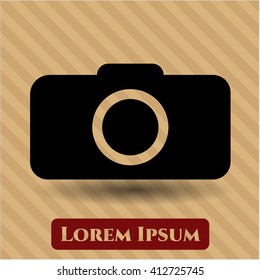 Photo camera icon vector illustration