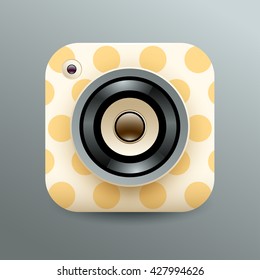 Photo Camera Icon : Vector Illustration