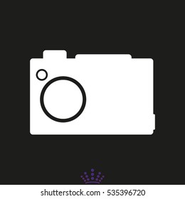 photo camera, icon, vector illustration EPS 10