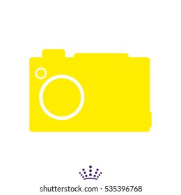photo camera, icon, vector illustration EPS 10