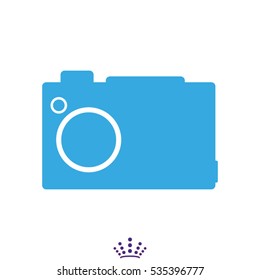 photo camera, icon, vector illustration EPS 10