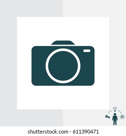 photo camera icon. vector illustration