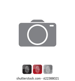 photo camera icon. vector illustration
