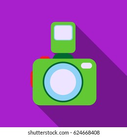 Photo camera icon of vector illustration for web and mobile