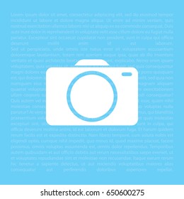 photo camera icon. vector illustration