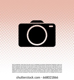 photo camera icon. vector illustration