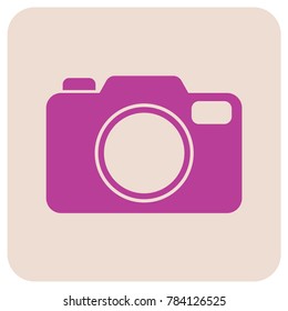 Photo camera icon. Vector illustration