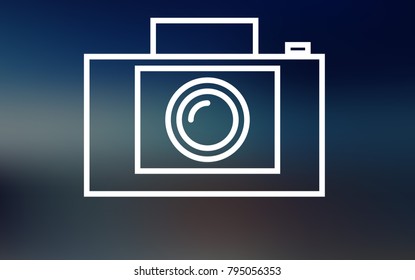 Photo camera icon vector illustration. 