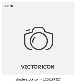 Photo camera icon vector illustration.Premium quality.