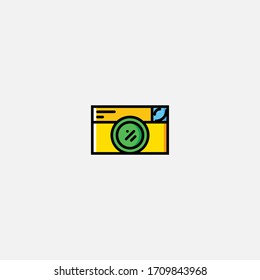 photo camera icon vector illustrator sign