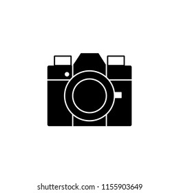 Photo camera icon. Camera icon. Photo camera vector, isolated, flat icon. Take a picture.