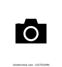 photo camera icon vector isolated on white background