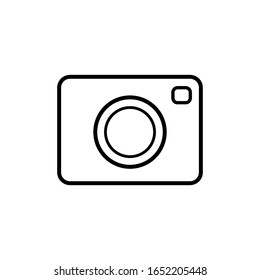 Photo camera icon vector isolated