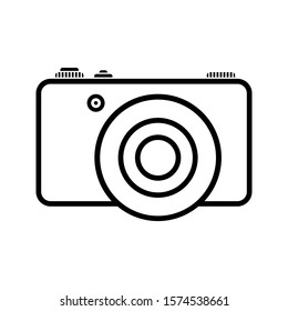 Photo camera Icon vector on white background. vector illustration