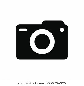 Photo Camera icon vector on a white background