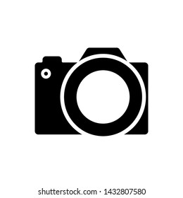 Photo Camera icon vector Photography flat sign symbols logo illustration isolated on white background