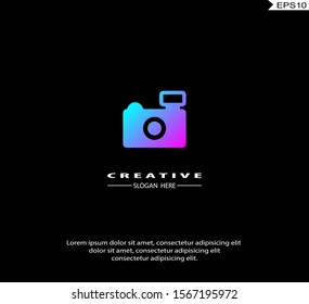 Photo Camera icon vector photography sign